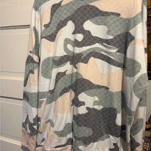 Camouflage Long Sleeve Women's Top